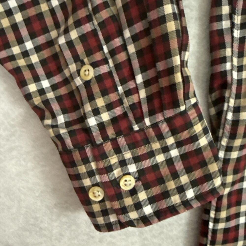 Burberry London Shirt Mens XL Plaid Button Down Nova Check Cotton Long Sleeve - Picture 10 of 12